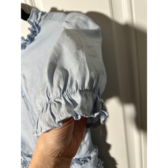 Mi ami blue ruffle dress - Picture 5 of 8